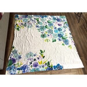 Anthropologie Sarah Hankinson Pansies Shower Curtain Floral